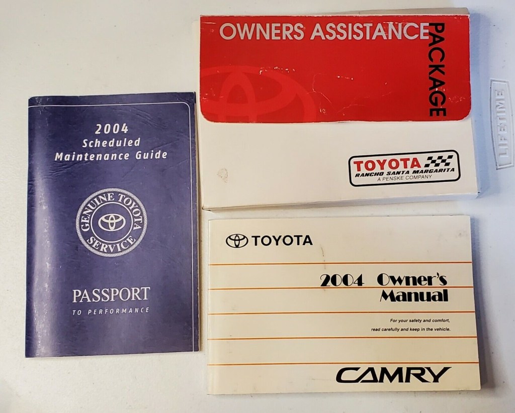 Picture of: ⭐  20 TOYOTA CAMRY Owner’s Manual & Scheduled Maintenance Guide Passport