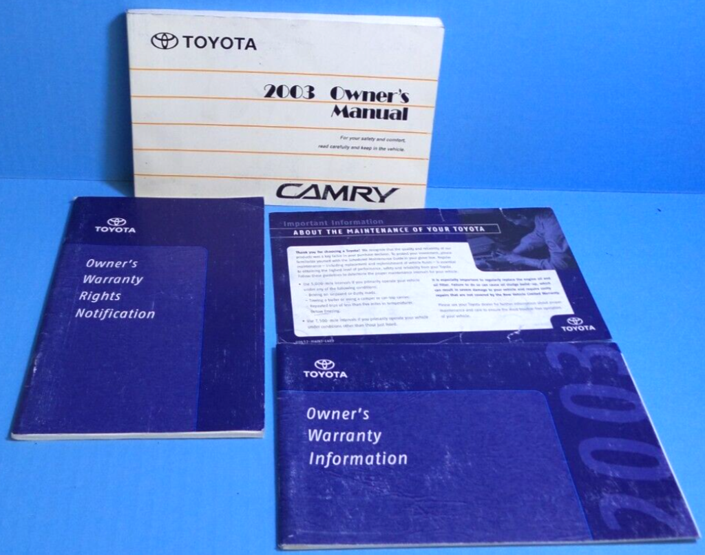 Picture of: 20 Toyota Camry owners manual
