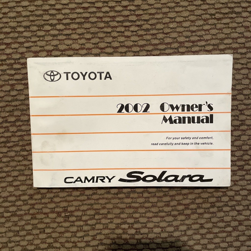 Picture of: 20 TOYOTA CAMRY SOLARA OWNERS MANUAL GUIDE BOOK BOOKLET