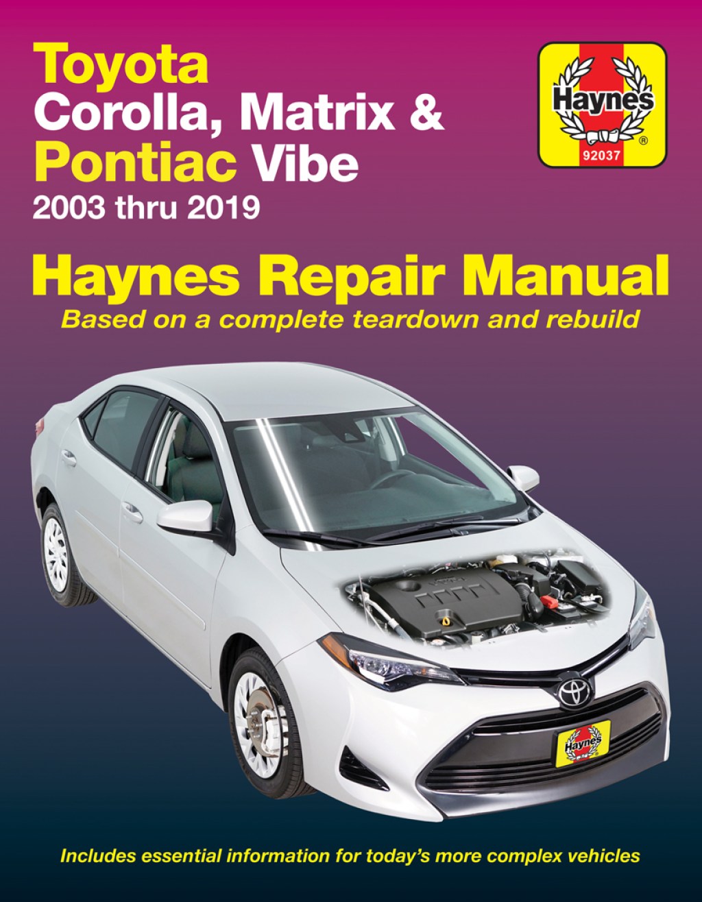 Picture of: Bundle: Toyota Corolla (-) & Matrix (-) & Pontiac Vibe (-)  Haynes Repair Manual