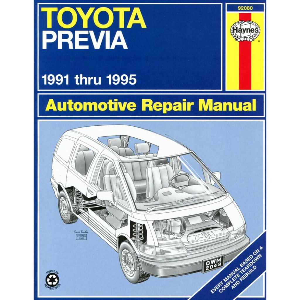 Picture of: Haynes Repair Manual – Toyota Tarago -,