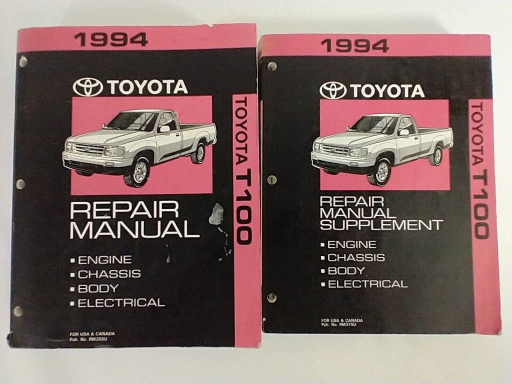 Picture of: OEM  Toyota Truck Shop Service Repair Manual Book Set Engine Chassis  Body