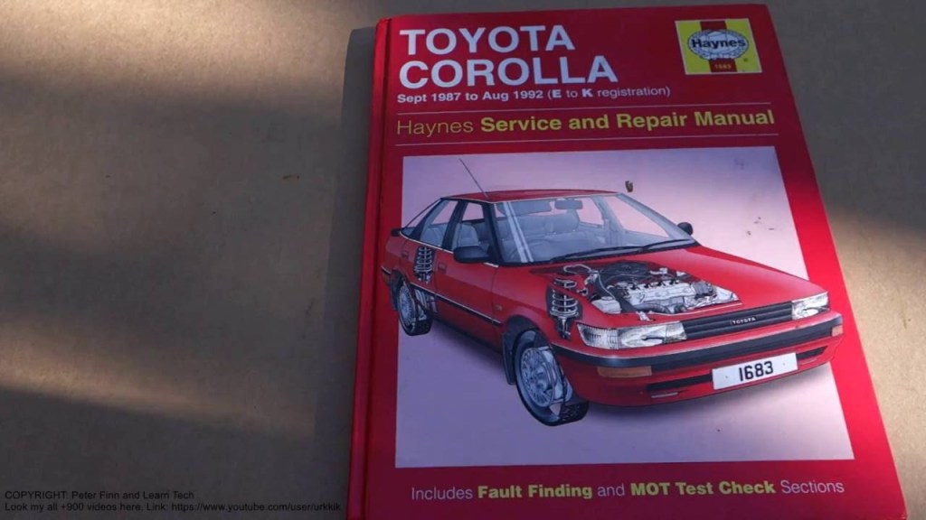 Picture of: Service and repair manual review Toyota Corolla  to