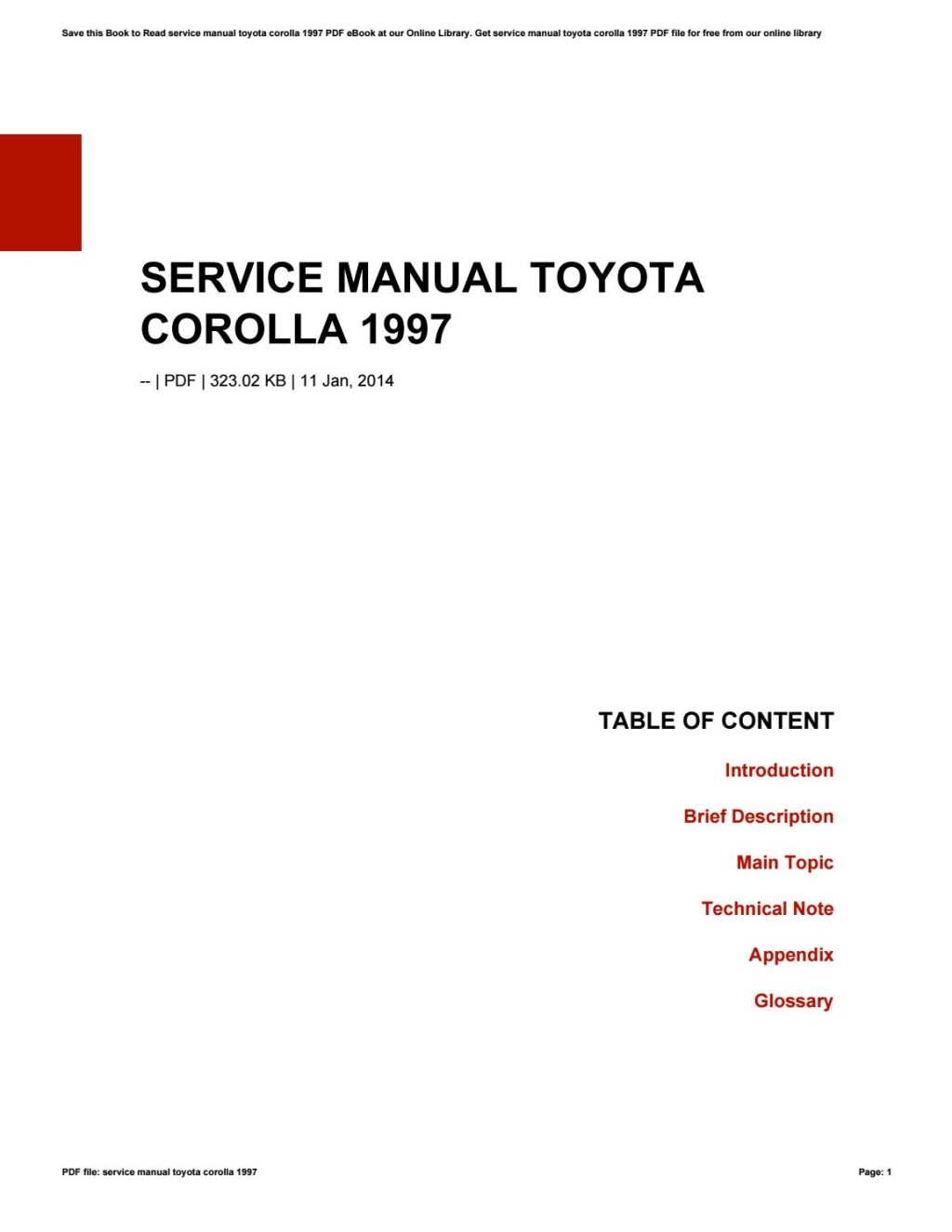Picture of: Service manual toyota corolla  by szerz – Issuu