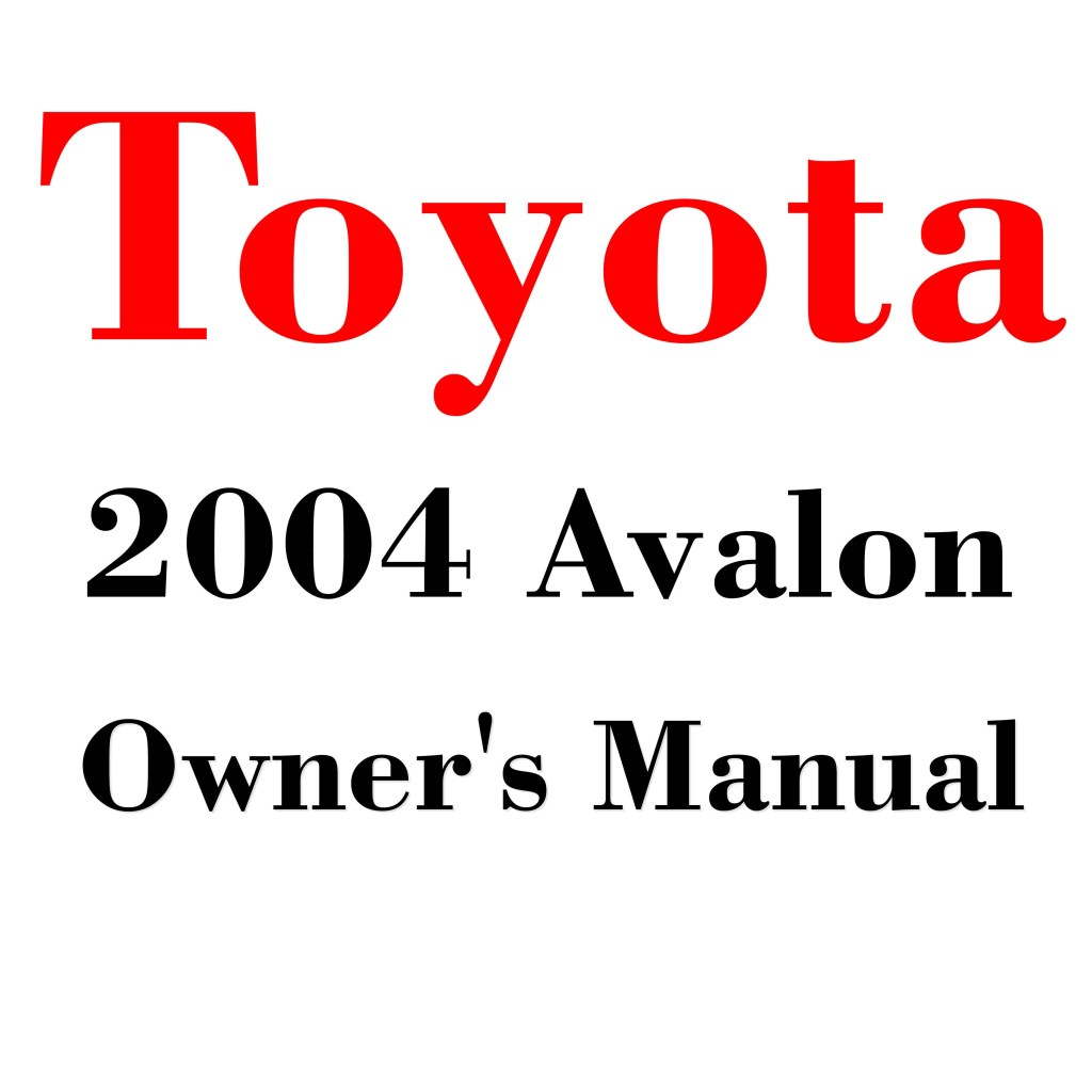 Picture of: Toyota Avalon owners manual PDF digital download – Etsy