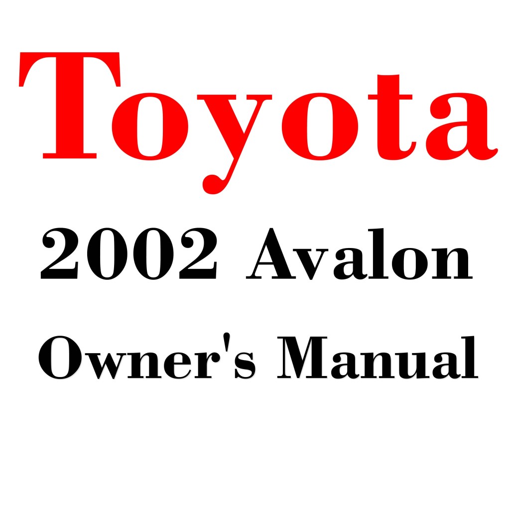 Picture of: Toyota Avalon owners manual PDF digital download – Etsy