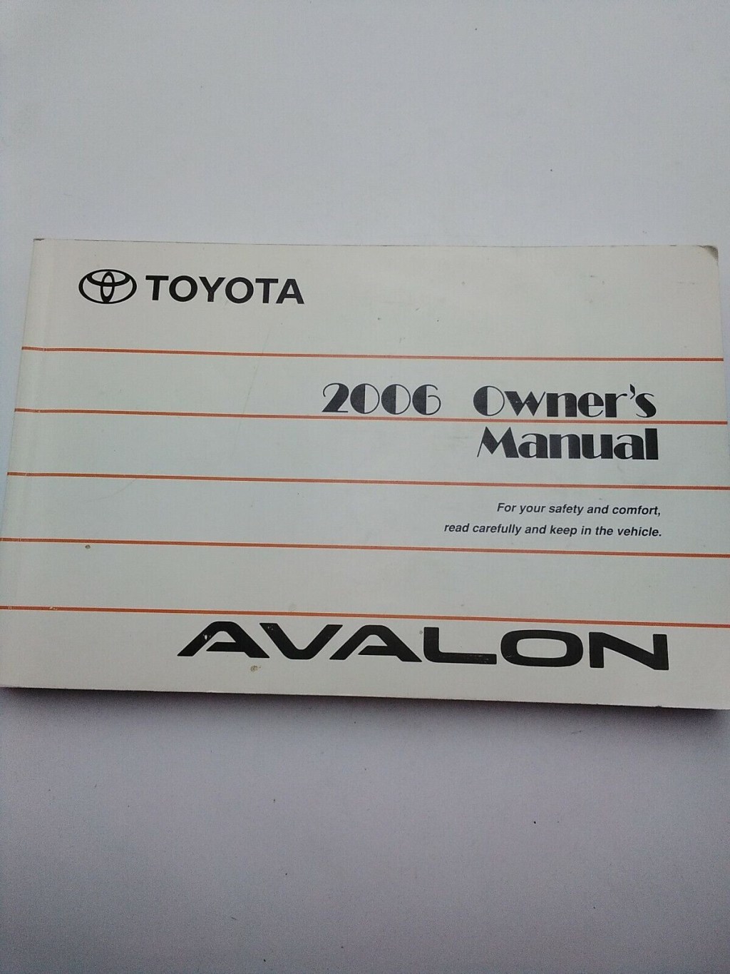Picture of: Toyota Avalon Owners Manual