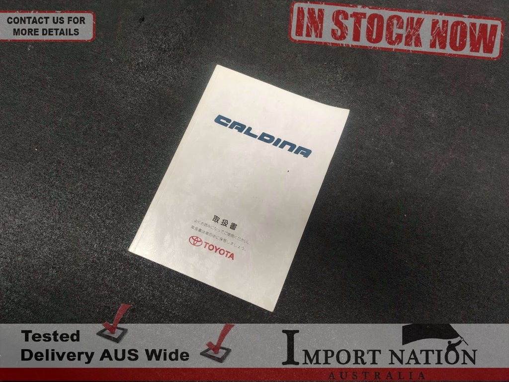 Picture of: TOYOTA CALDINA ST OWNER’S MANUAL BOOK – ORIGINAL JDM JAPANESE