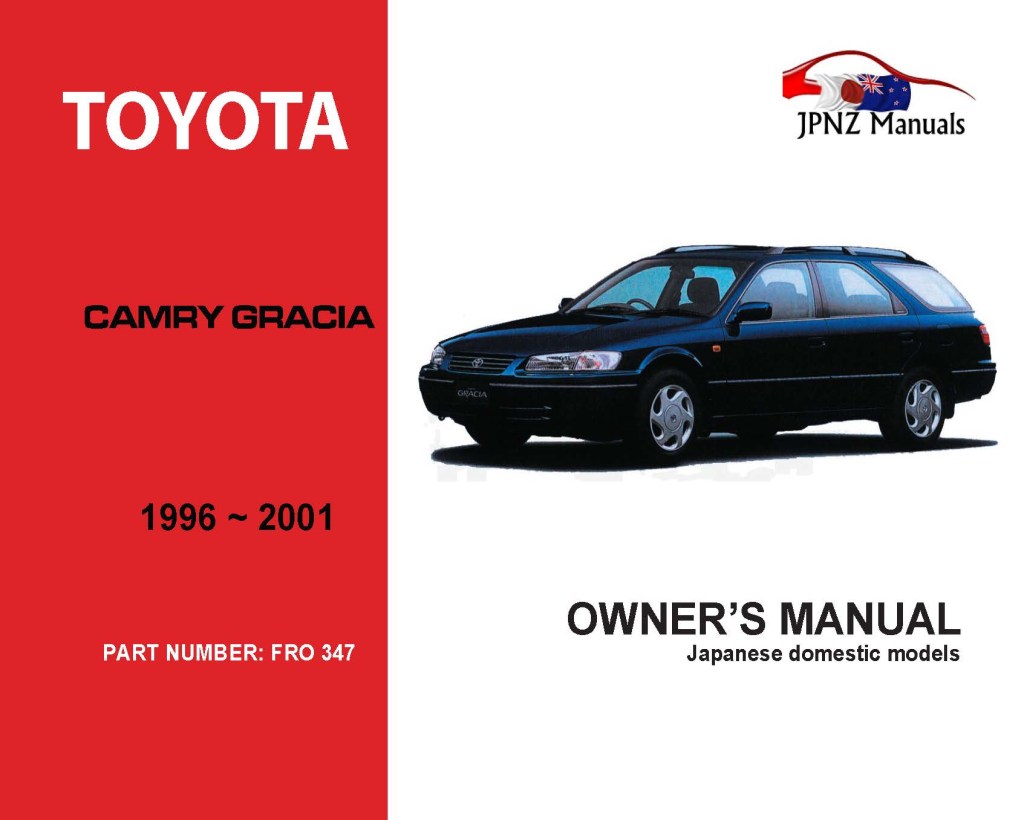 Picture of: Toyota Camry Gracia Sedan / Wagon owners manual in English –
