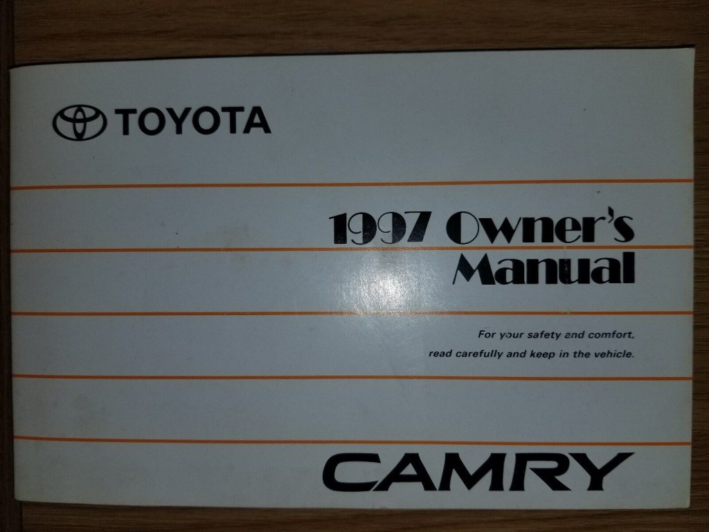 Picture of: Toyota Camry Owners Manual Original