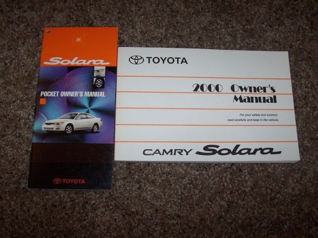 Picture of: Toyota Camry Solara Owner Owner’s User Guide Manual Coupe Convertible