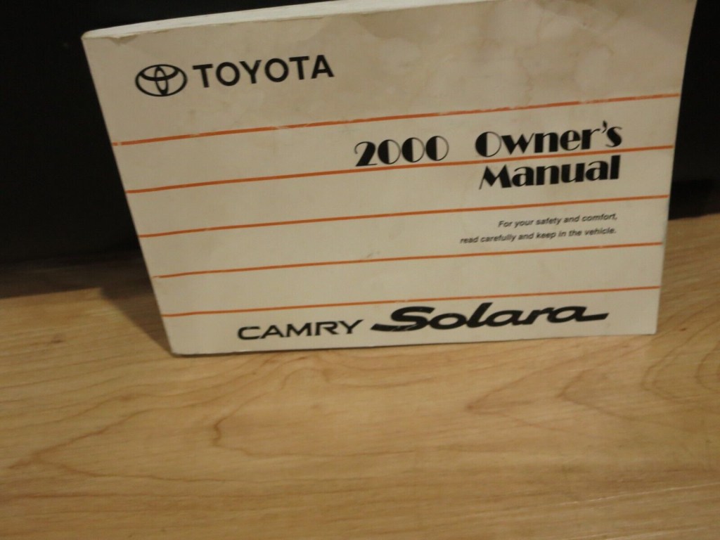 Picture of: Toyota CAMRY SOLARA OWNERS MANUAL BOOK ALL MODELS & TRIMS  eBay