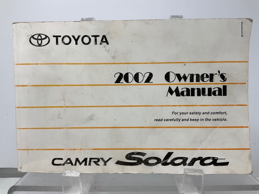 Picture of: Toyota Camry Solara Owners Manual OEM MB