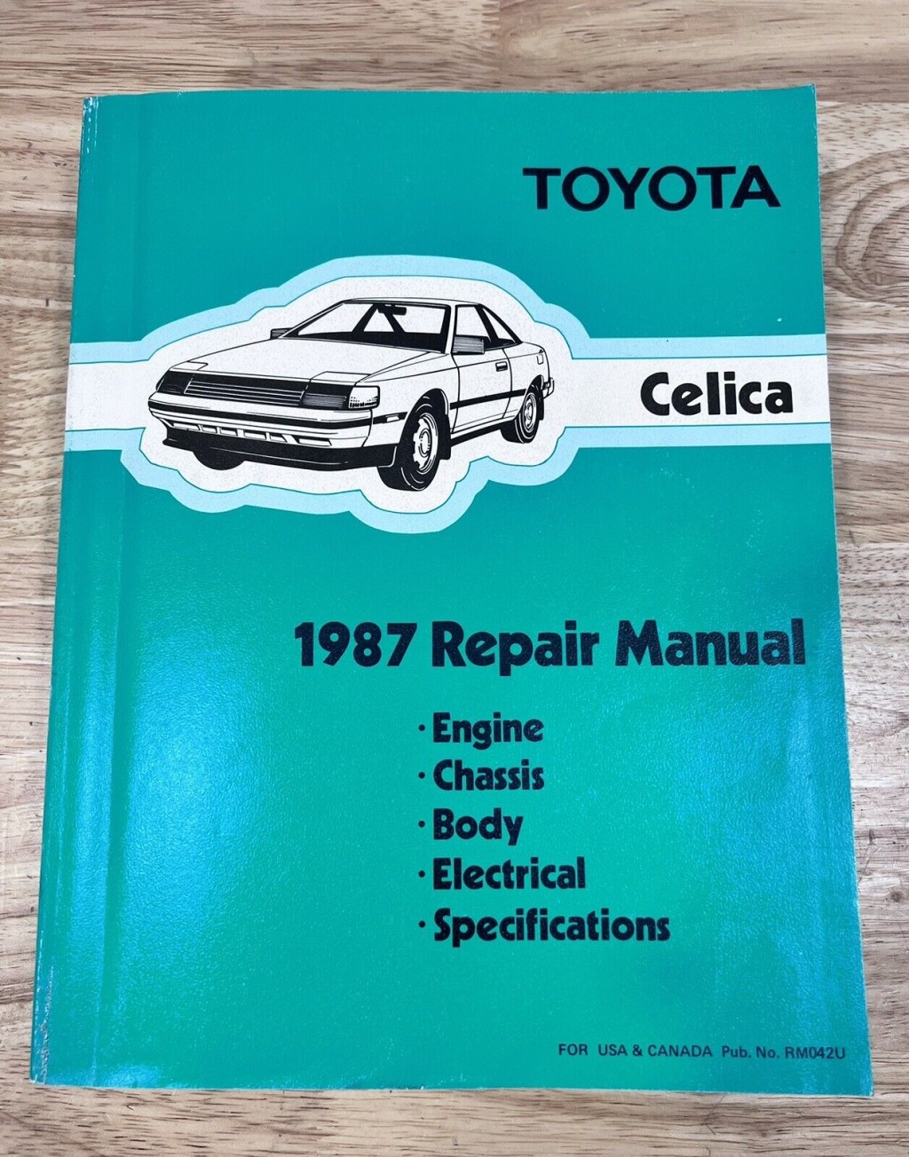 Picture of: Toyota Celica Genuine Factory Service Maintenance Repair Manual RMU  OEM