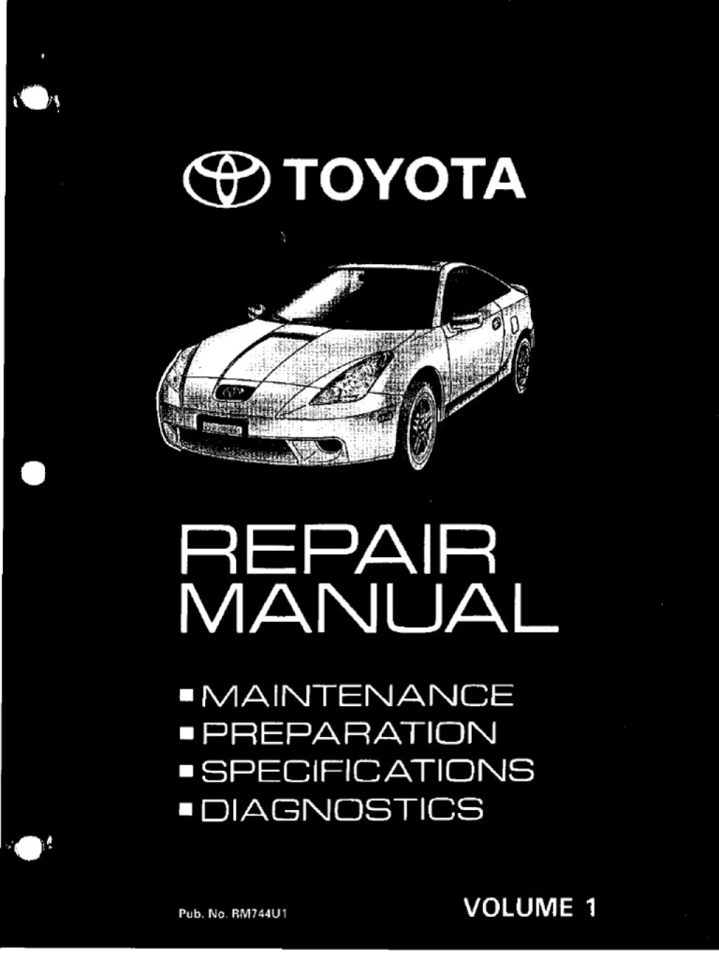 Picture of: – Toyota Celica Repair Manual Volume PDF  PDF