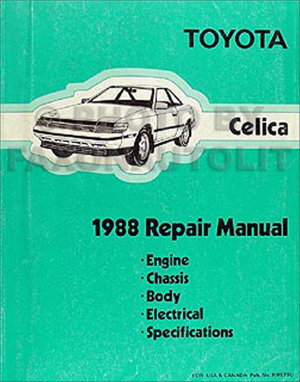 Picture of: Toyota Celica Repair Shop Manual Original