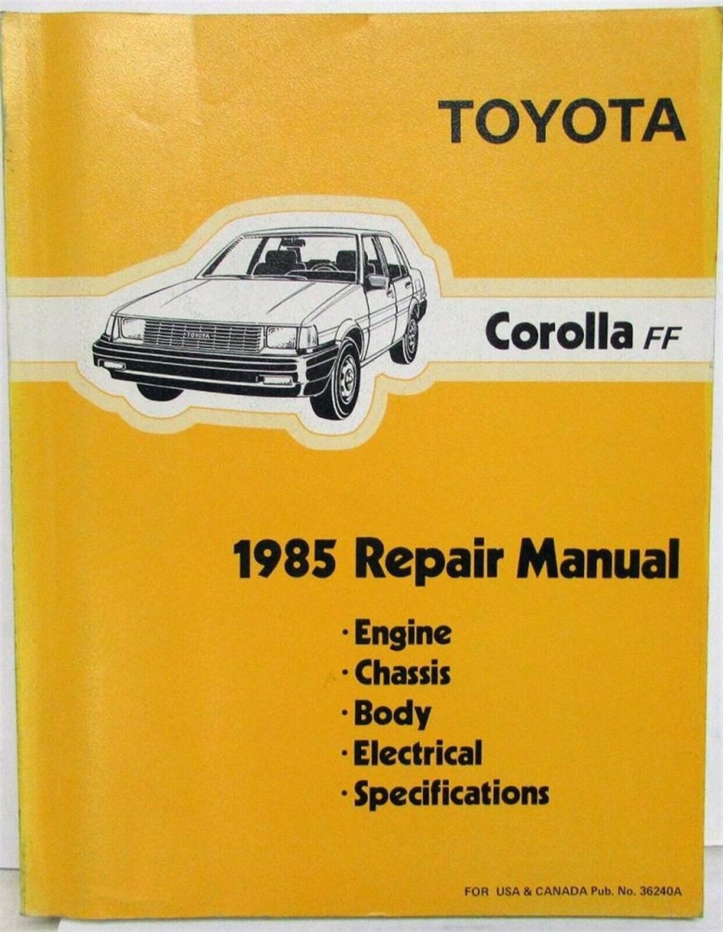 Picture of: Toyota Corolla FF Shop Repair Manual & Electrical Wiring Diagram Manual