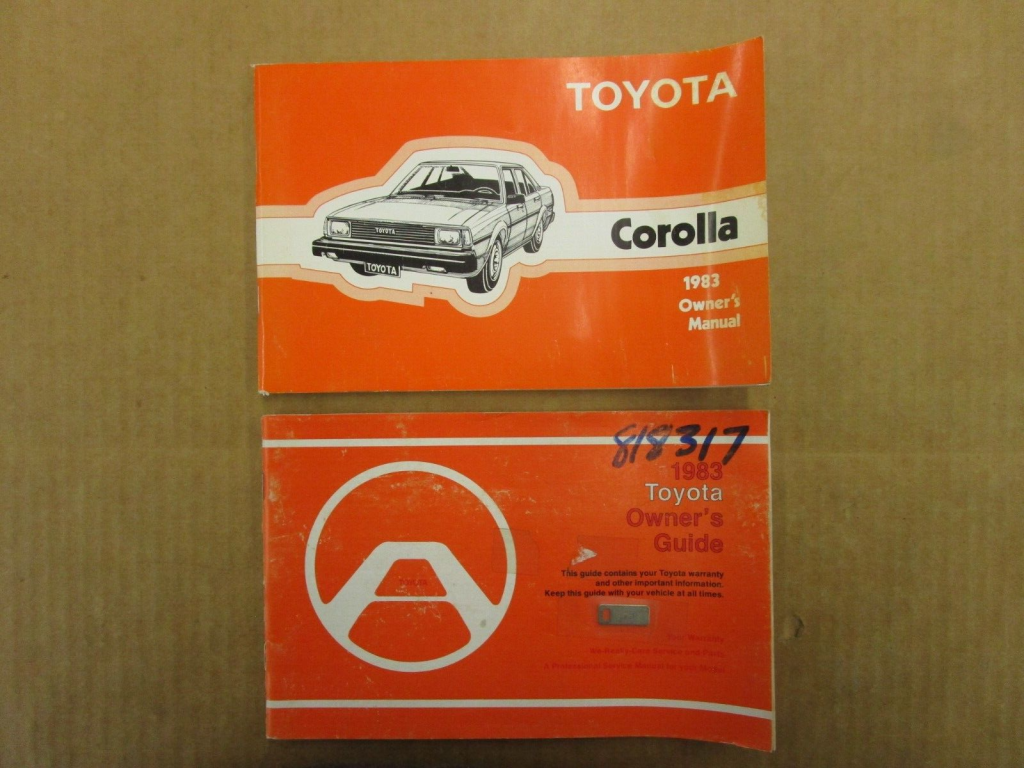 Picture of: Toyota Corolla owners manual ORIGINAL literature
