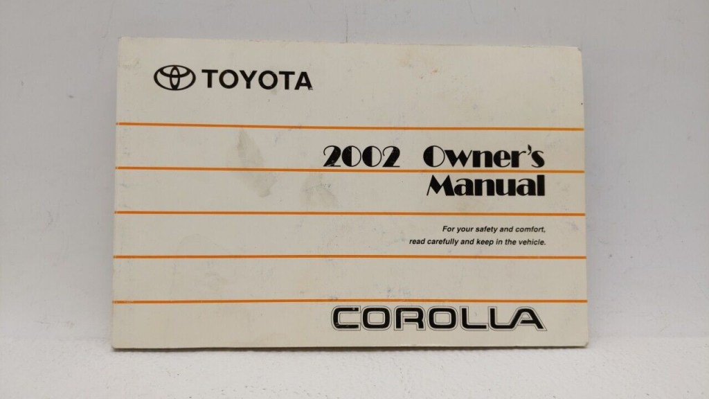 Picture of: Toyota Corolla Owners Manual RII