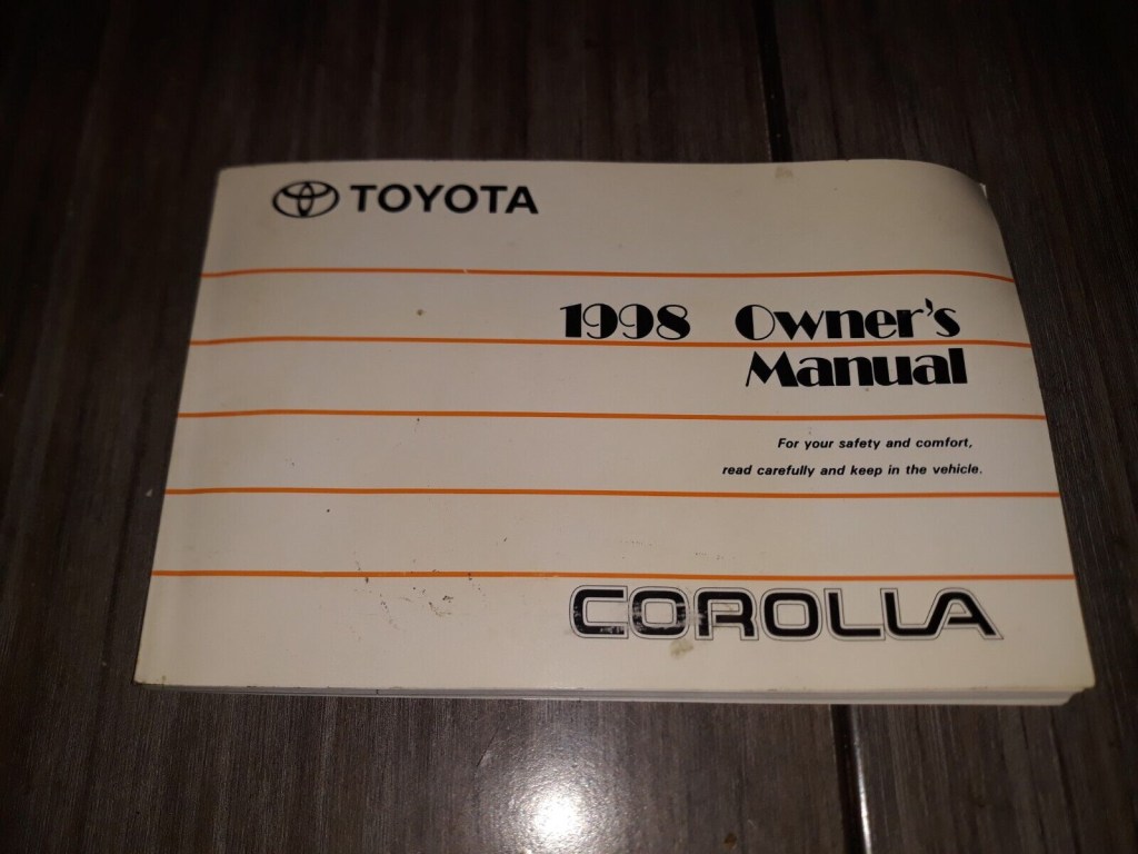 Picture of: Toyota Corolla owners manual