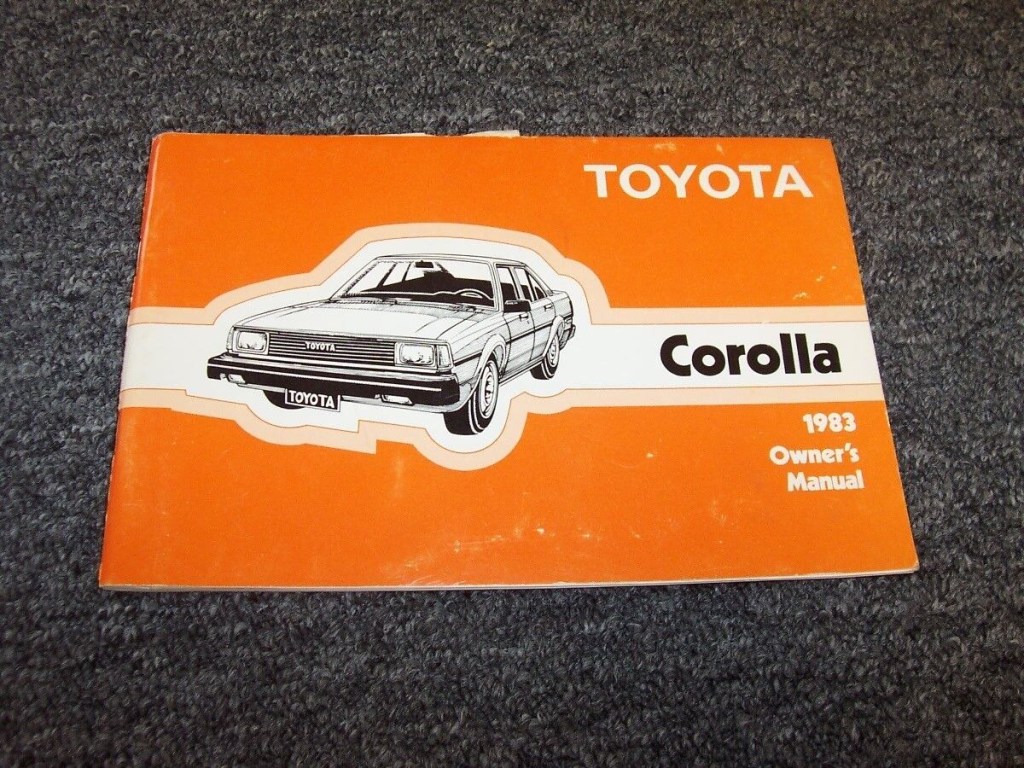 Picture of: Toyota Corolla Sedan Owner Owner’s Operator User Guide Manual DX