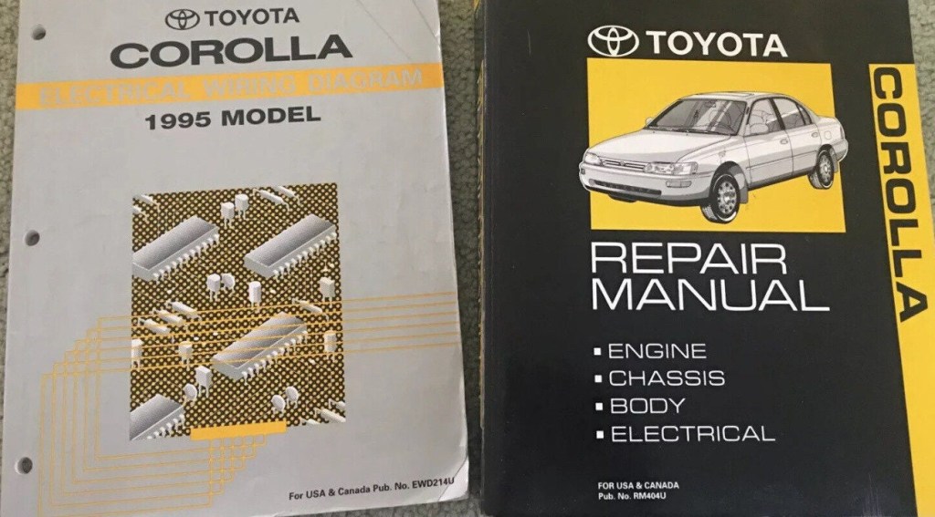Picture of: TOYOTA COROLLA Service Repair Shop Workshop Manual Set W