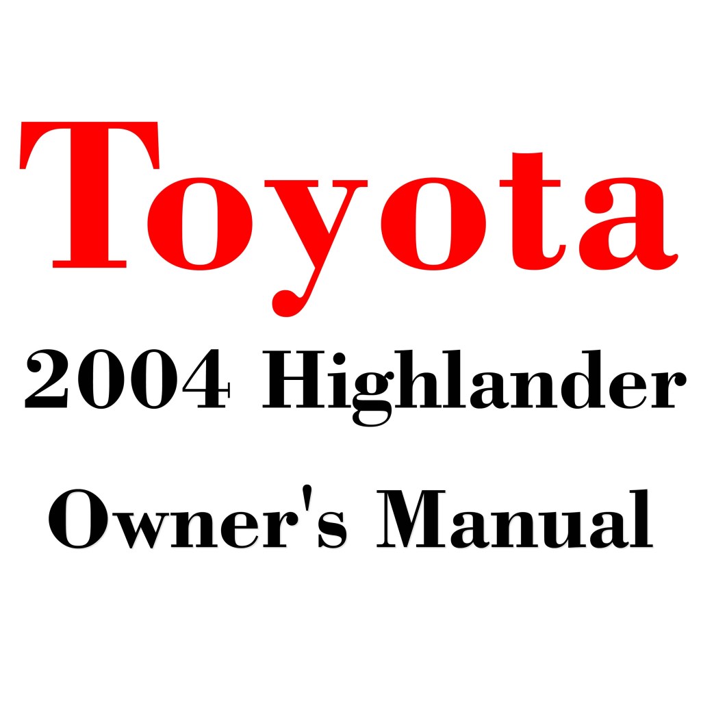 Picture of: Toyota Highlander Owners Manual PDF Digital Download – Etsy