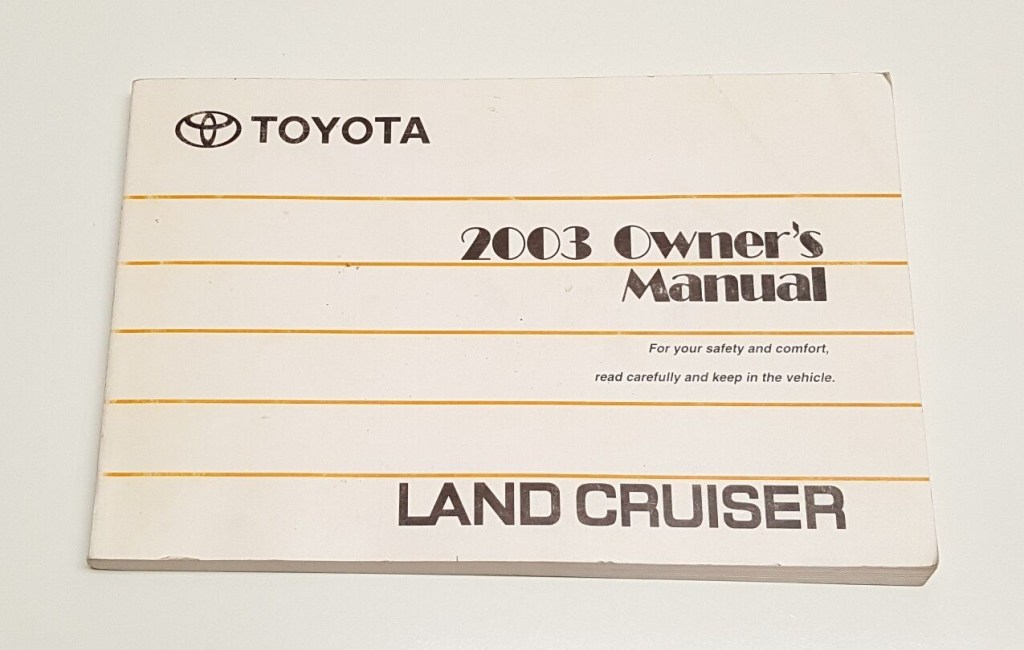 Picture of: TOYOTA LAND CRUISER OWNERS MANUAL USER GUIDE V