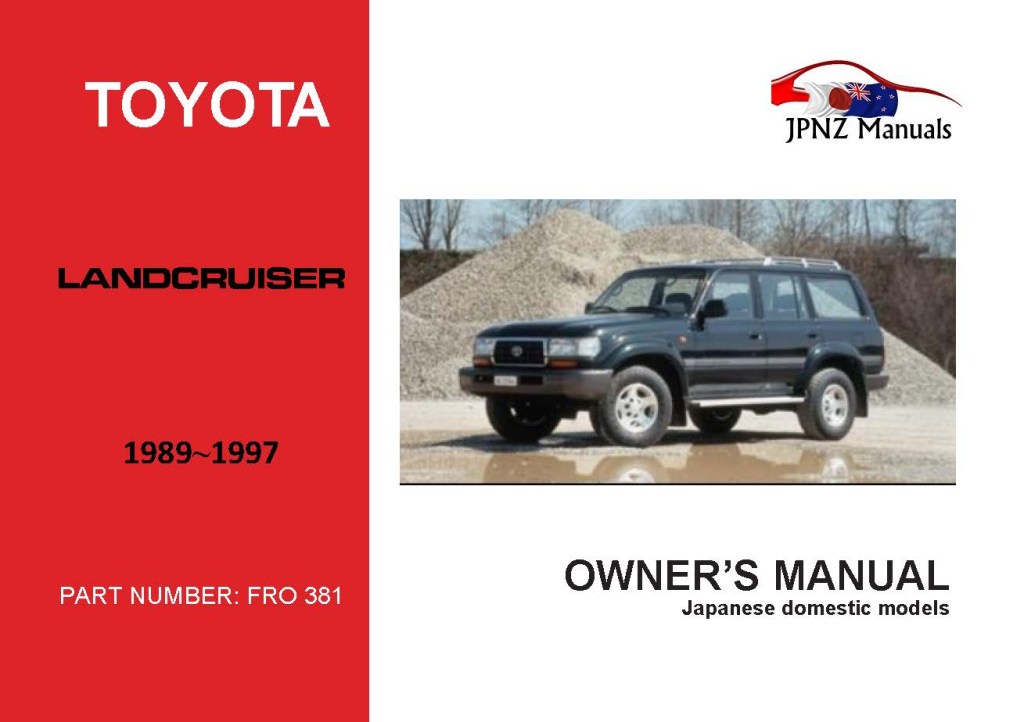 Picture of: Toyota Landcruiser  Series Owners User Manual In English  –