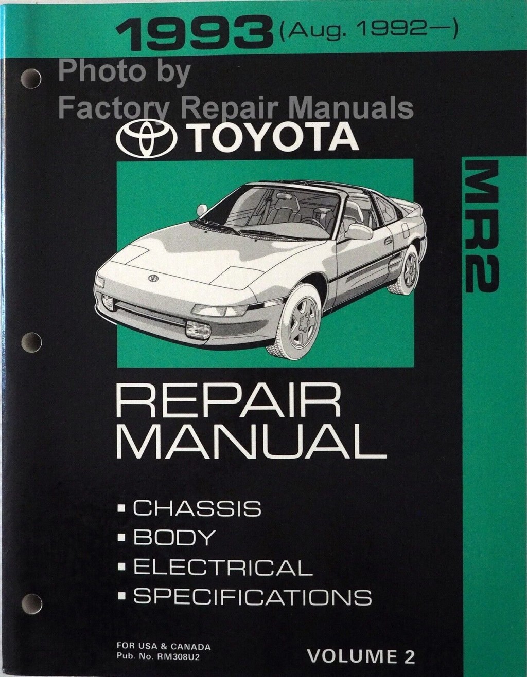 Picture of: Toyota MR Factory Service Manual Original Shop Repair Book – Volume   of