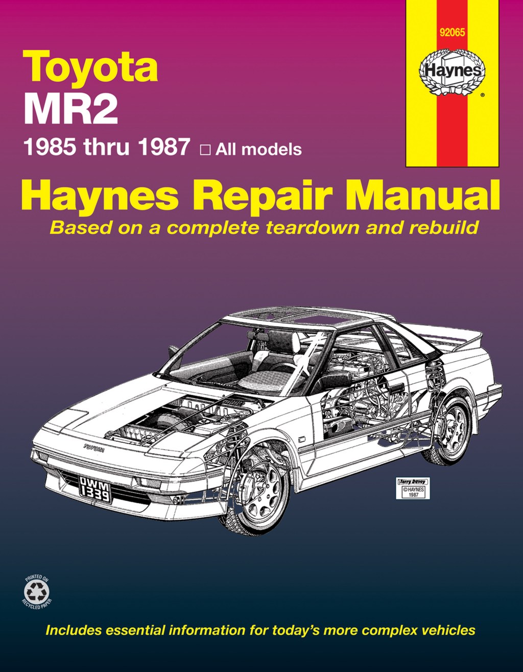 Picture of: Toyota MR (-) Haynes Repair Manual (USA)