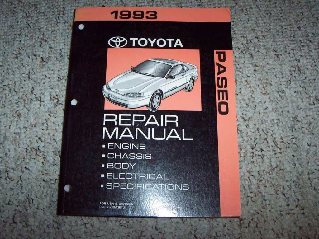 Picture of: Toyota Paseo Factory Original Shop Service Repair Manual