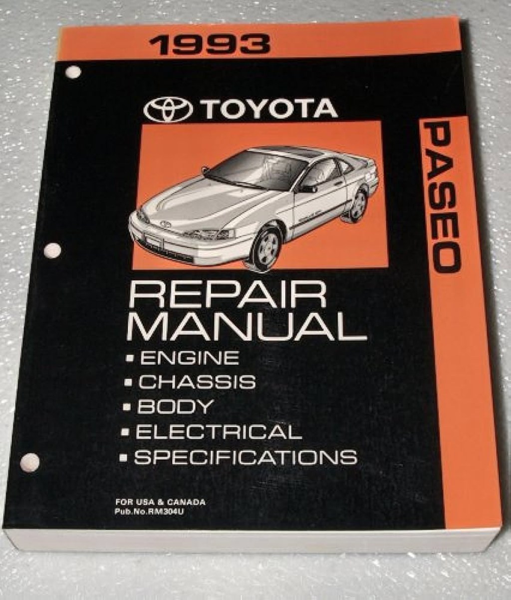 Picture of: Toyota Paseo Repair Manual (EL Series, Complete Volume
