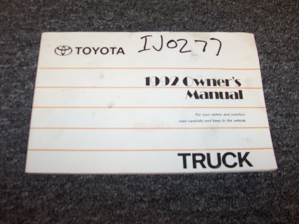 Picture of: Toyota Pickup Truck Owner Owner’s Operator Guide Manual Deluxe SR