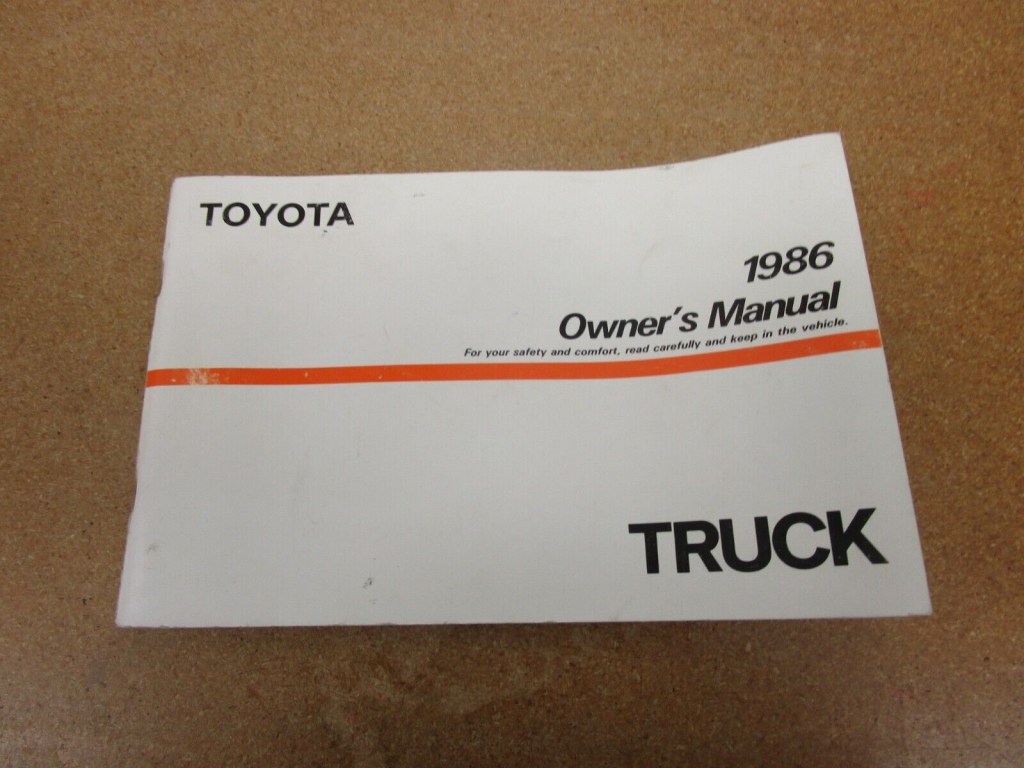 Picture of: Toyota pickup truck owners manual ORIGINAL literature
