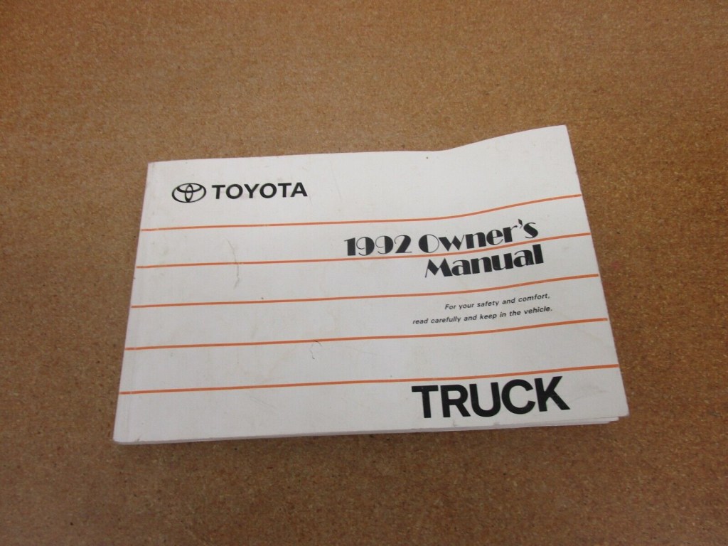 Picture of: Toyota pickup truck wd wd owners manual ORIGINAL literature