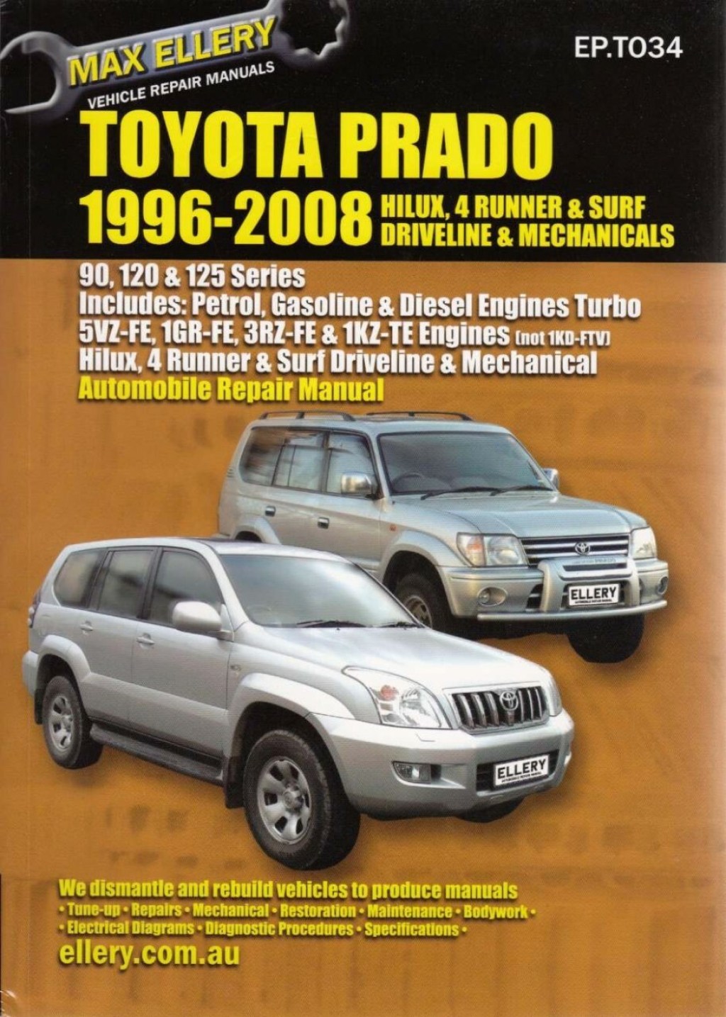Picture of: Toyota Prado  –  Petrol &amp; Diesel Workshop Manual