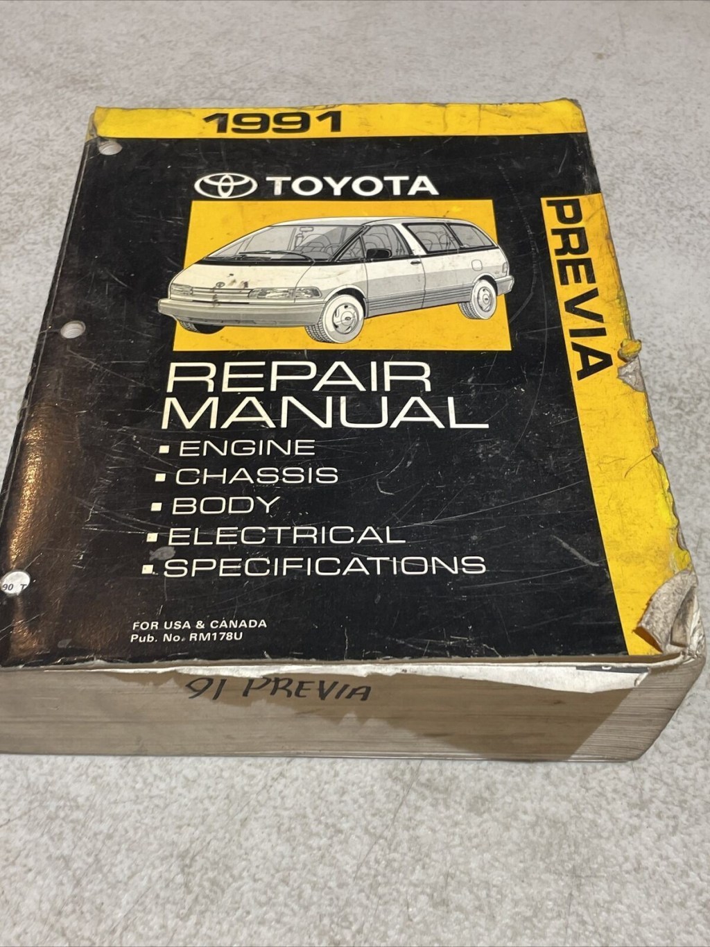Picture of: Toyota Previa OEM Factory Service Manual