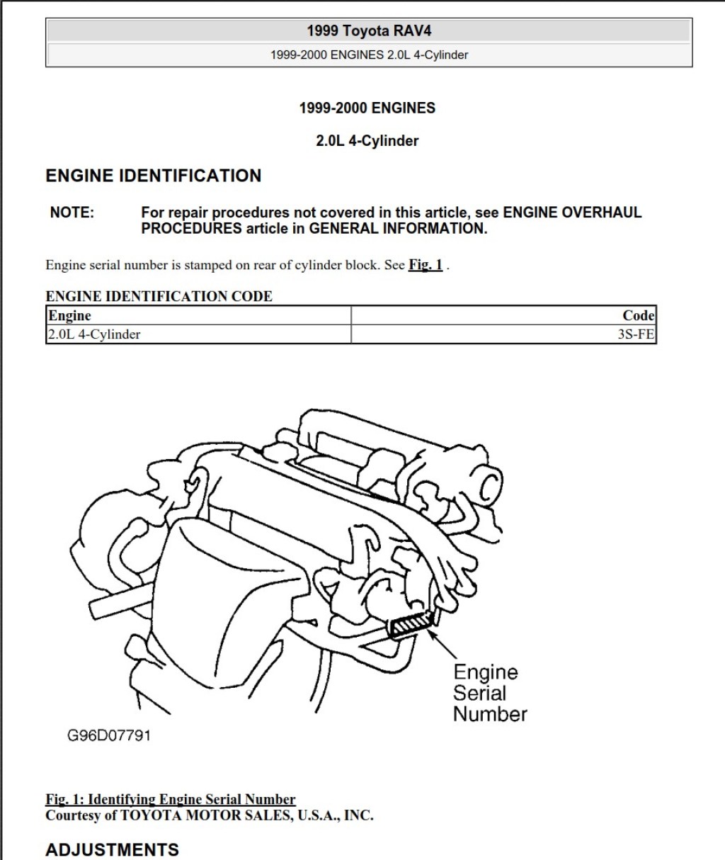 Picture of: Toyota RAV  –  Repair Manual – Download In PDF For Free
