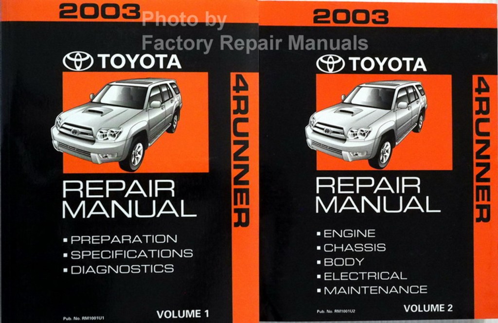 Picture of: Toyota Runner Factory Service Manual Set Original Shop