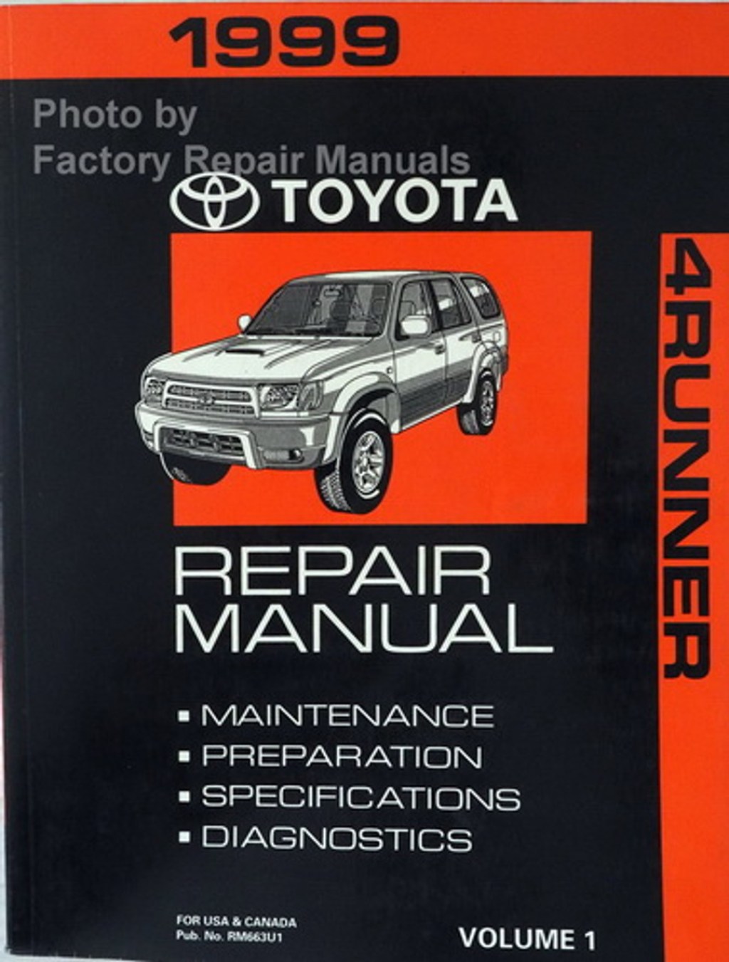 Picture of: Toyota Runner Factory Service Manual Volume  – Original
