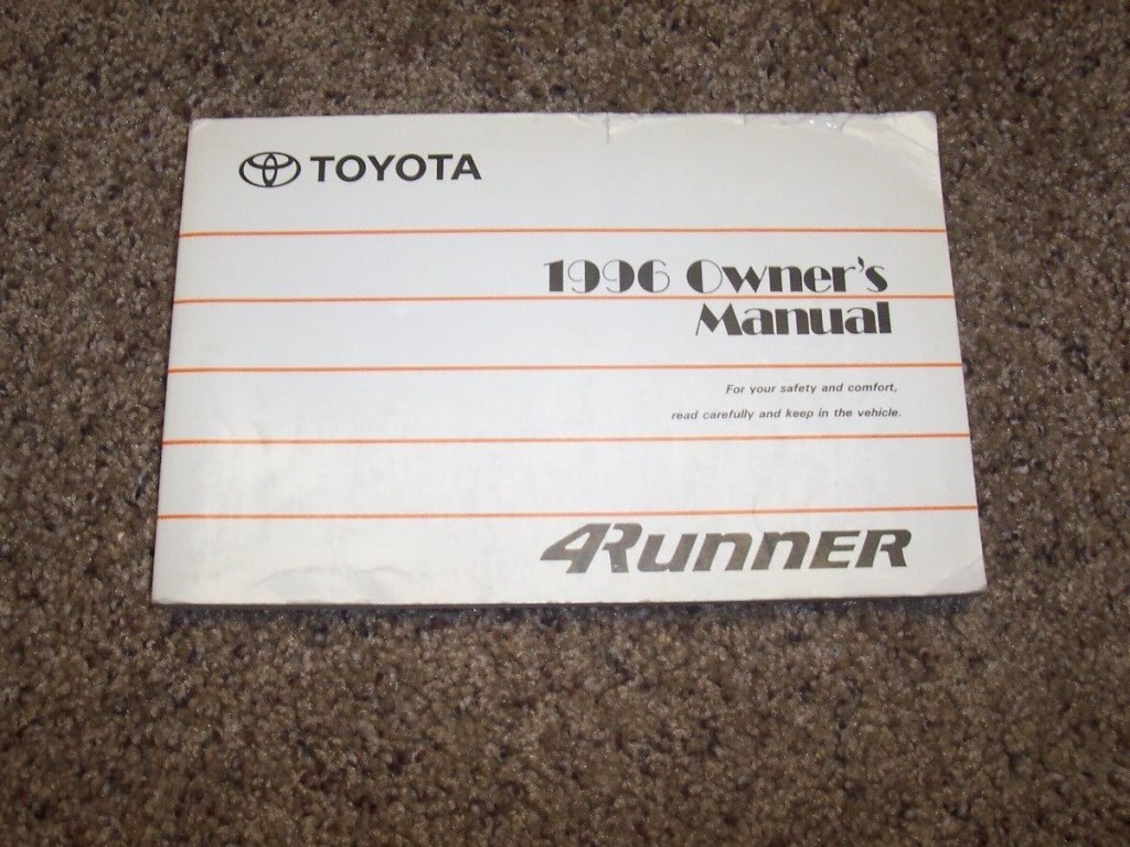 Picture of: Toyota Runner Owner User Guide Manual SR Limited .L  Cylinder