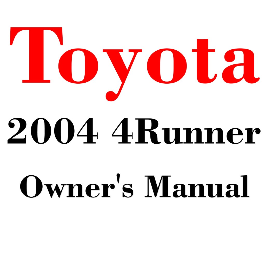 Picture of: Toyota runner Owners Manual PDF Digital Download – Etsy