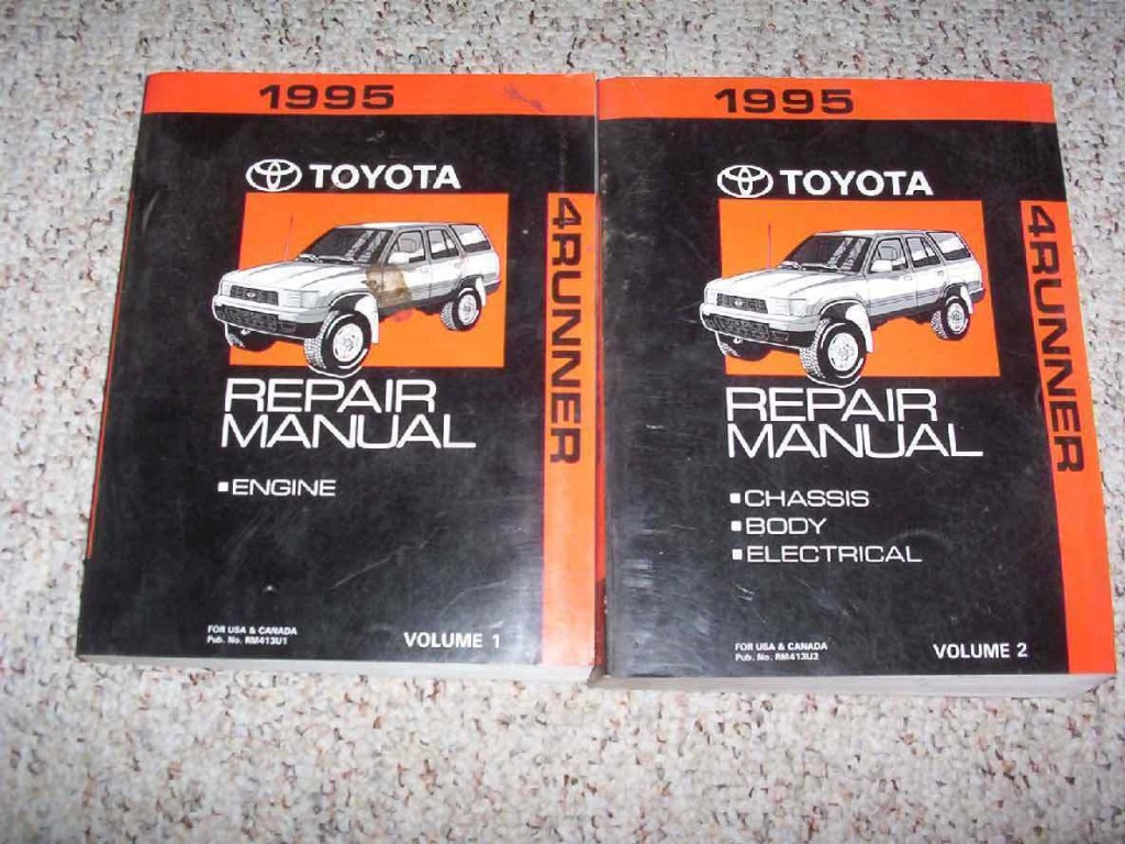 Picture of: Toyota Runner Shop Service Repair Manual SR WD .L