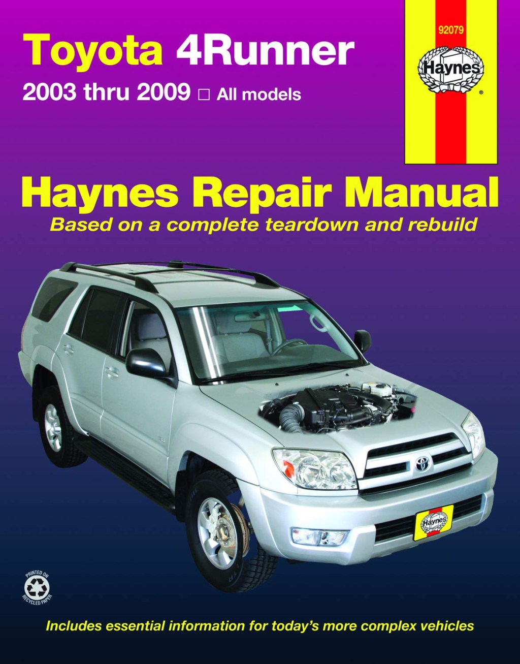 Picture of: Toyota Runner  To : All models (Haynes Repair Manual