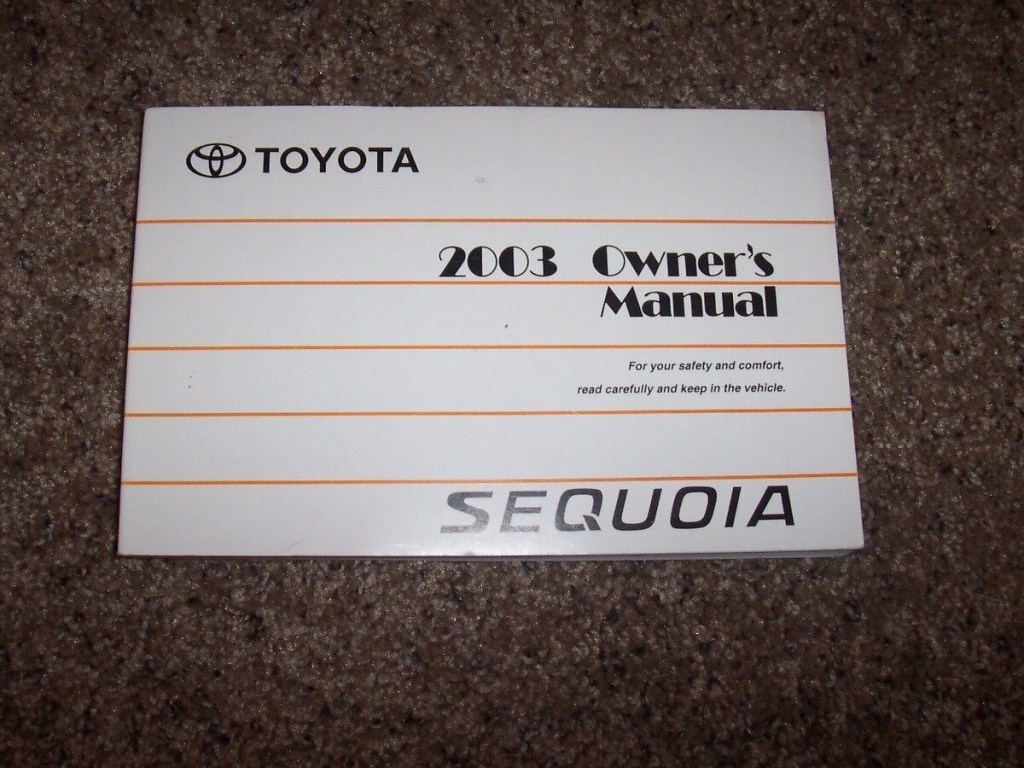 Picture of: Toyota Sequoia Factory Owner Owner’s User Guide Manual SR Limited
