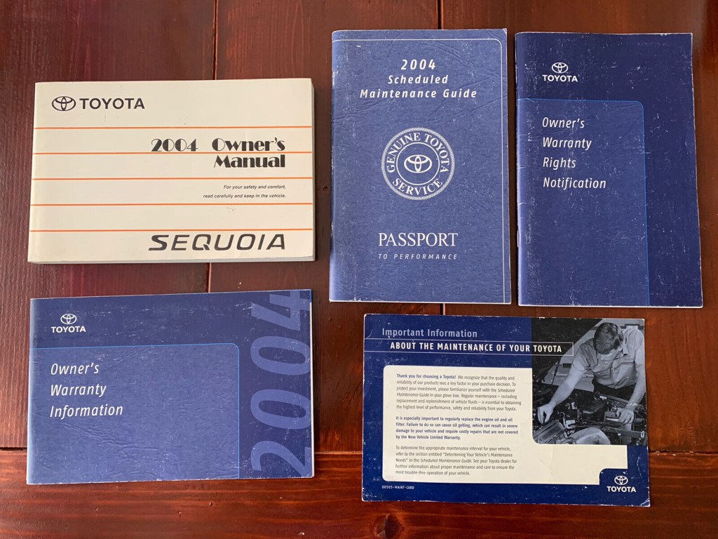Picture of: Toyota Sequoia Owners Manual Set OEM SR Limited x x wd V