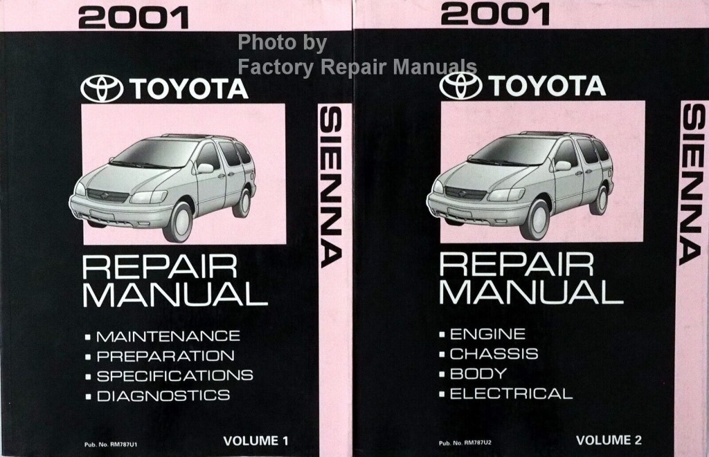 Picture of: Toyota Sienna Factory Service Manual Set Original Shop Repair Books