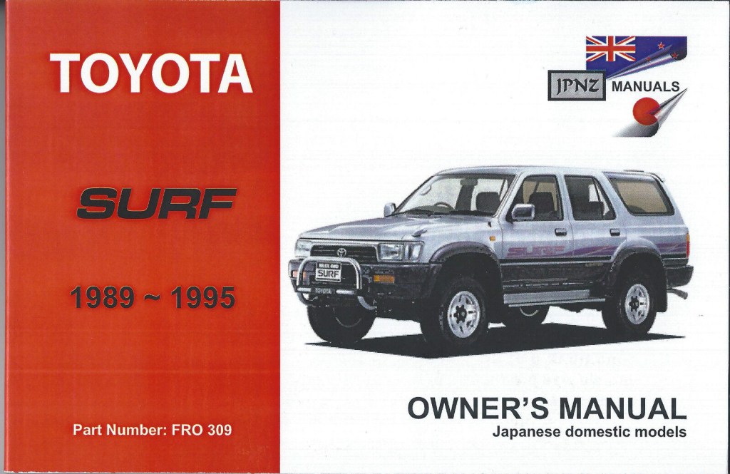 Picture of: Toyota Surf – Owner’s Handbook by JPNZ International Ltd