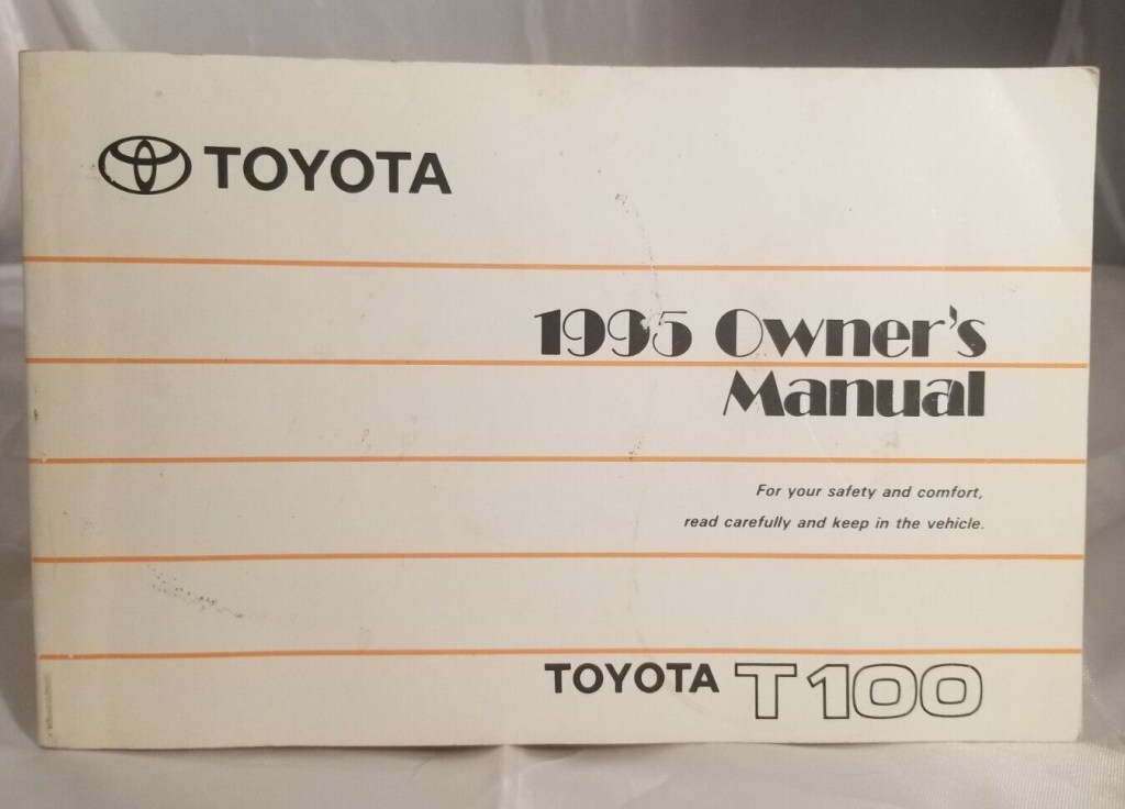 Picture of: Toyota T OEM owners manual